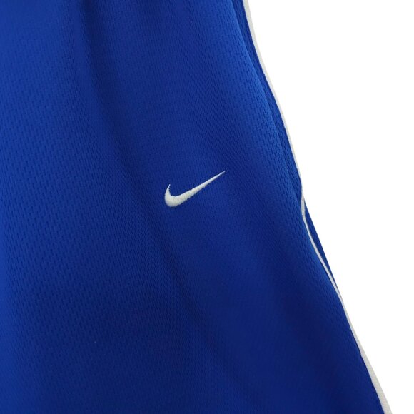 Nike Team Track Wind Pants Mens L Zipper Legs Elastic Drawstring Waist Blue - Picture 9 of 16